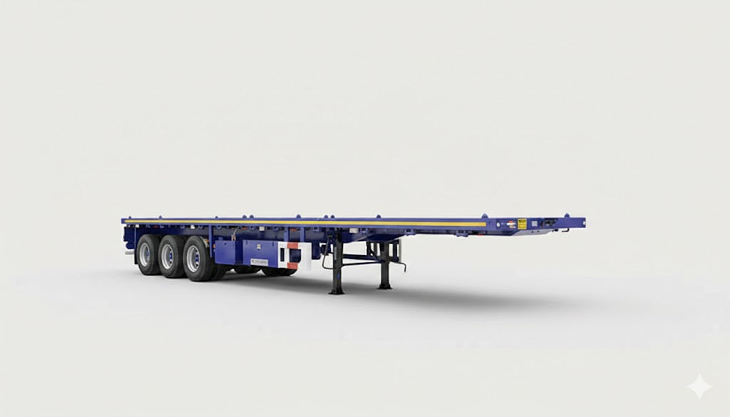 Semirremolque de plataforma plana de tres ejes nuevo de 2026