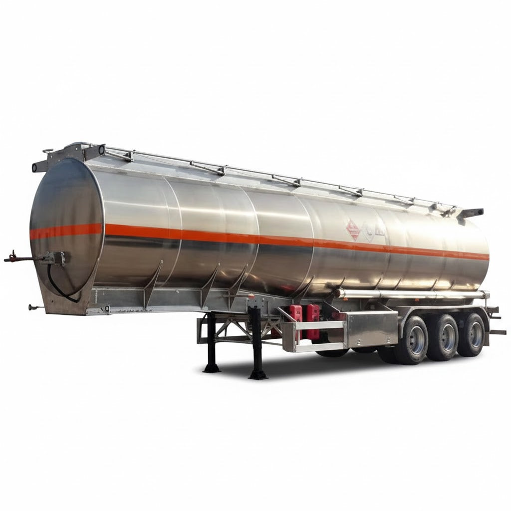 Remolque cisterna de combustible de aluminio