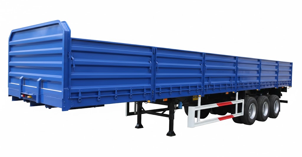 Remolque de tres ejes con puertas