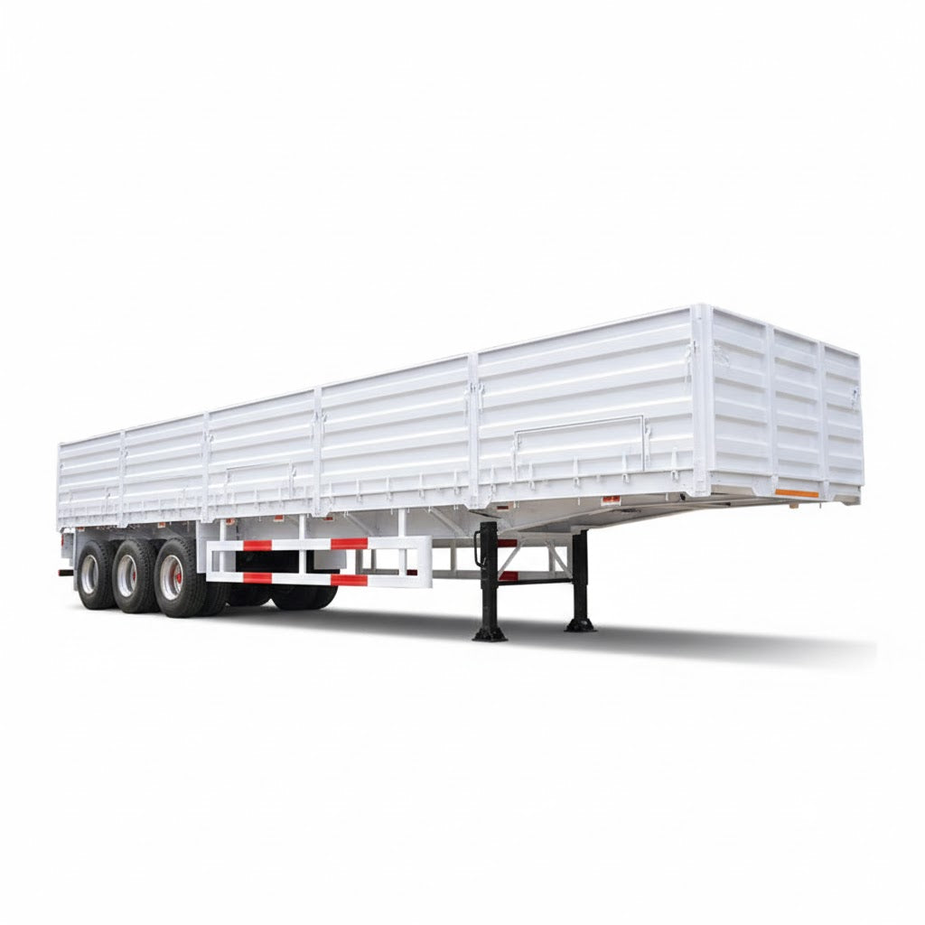 Semirremolque de carga con paneles laterales de 3 ejes